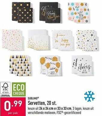 ALDI Servetten aanbieding