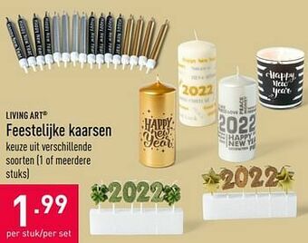 ALDI Feestelijke kaarsen aanbieding