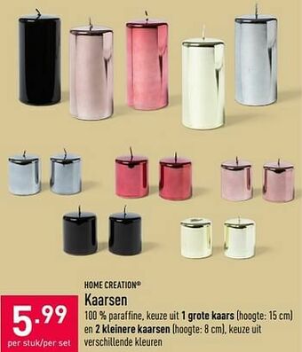 ALDI Kaarsen aanbieding