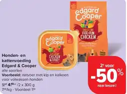 Carrefour Honden- en kattenvoeding Edgard & Cooper aanbieding