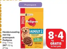 Carrefour Hondenvoeding met kip promopack Pedigree aanbieding