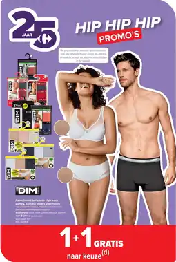 Carrefour Assortiment beha’s en slips voor dames, slips en boxers voor heren aanbieding