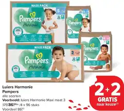 Carrefour Luiers Harmonie Pampers aanbieding