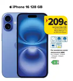 Carrefour iPhone 16 128 GB aanbieding