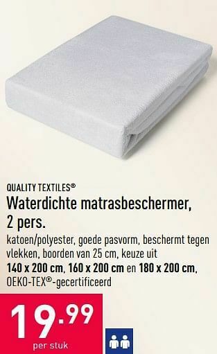 ALDI Waterdichte matrasbeschermer aanbieding