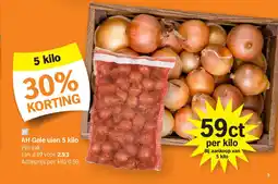 Albert Heijn AH Gele uien 5 kilo aanbieding