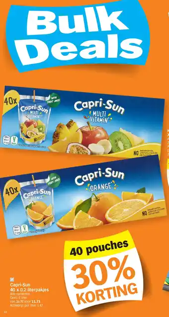 Albert Heijn Capri-Sun 40 x 0.2 literpakjes aanbieding