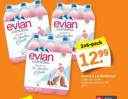 Albert Heijn Evian 6 x 1.5 literflessen aanbieding