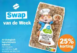 Albert Heijn AH Biologisch hamsterpasta volkoren aanbieding