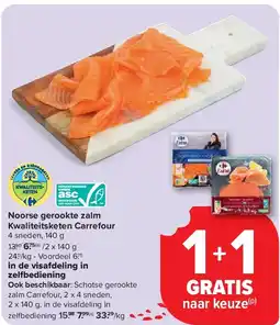 Carrefour Noorse gerookte zalm Kwaliteitsketen Carrefour aanbieding