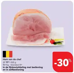 Carrefour Ham van de chef aanbieding