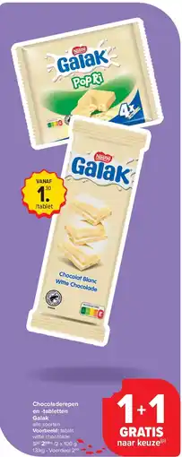 Carrefour Chocoladerepen en -tabletten Galak aanbieding
