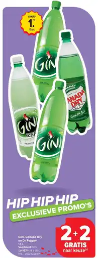 Carrefour Gini, Canada Dry en Dr Pepper aanbieding