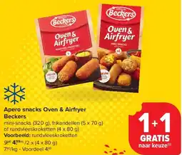 Carrefour Apero snacks Oven & Airfryer Beckers aanbieding