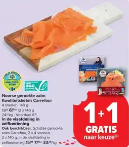 Carrefour Market Noorse gerookte zalm aanbieding
