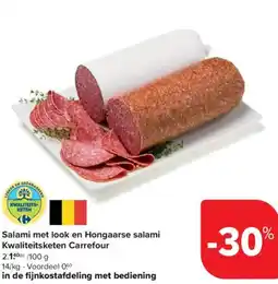 Carrefour Market Salami met look en Hongaarse salami aanbieding