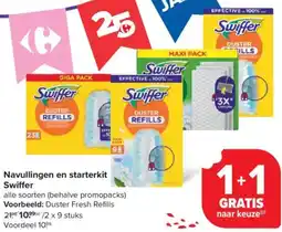 Carrefour Market Swiffer Navullingen en starterkit aanbieding