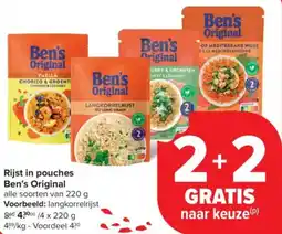 Carrefour Market Ben's Original rijst in pouches aanbieding