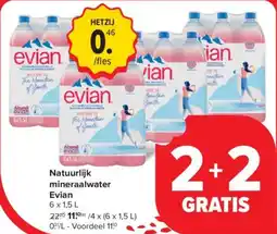 Carrefour Market Evian Natuurlijk mineraalwater aanbieding
