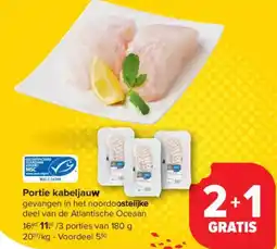 Carrefour Market Portie kabeljauw aanbieding