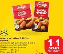 Carrefour Market Beckers Apero snacks Oven & Airfryer aanbieding