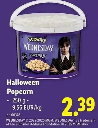 Lidl Halloween Popcorn aanbieding