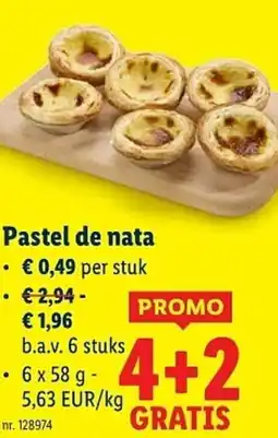 Lidl Pastel de nata aanbieding