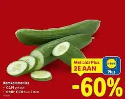 Lidl Komkommer los aanbieding
