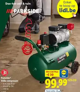 Lidl Parkside Stille compressor aanbieding