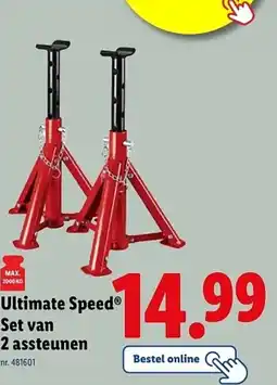 Lidl Ultimate Speed Set van 2 assteunen aanbieding