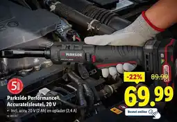 Lidl Parkside Performance® Accuratelsleutel, 20 V aanbieding
