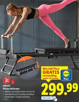 Lidl Crivit Pilates Reformer aanbieding
