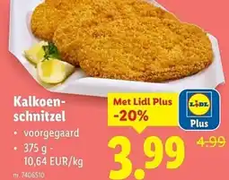 Lidl Kalkoenschnitzel aanbieding