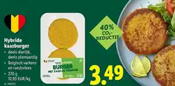 Lidl Hybride kaasburger aanbieding