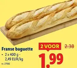 Lidl Franse baguette aanbieding