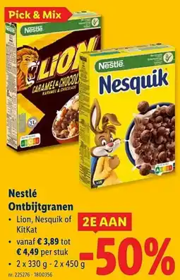 Lidl Nestlé Ontbijtgranen aanbieding