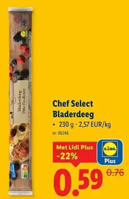 Lidl Chef Select Bladerdeeg aanbieding