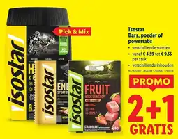 Lidl Isostar Bars, poeder of powertabs aanbieding