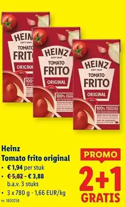 Lidl Heinz Tomato frito original aanbieding