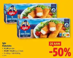 Lidl Iglo Fishsticks aanbieding