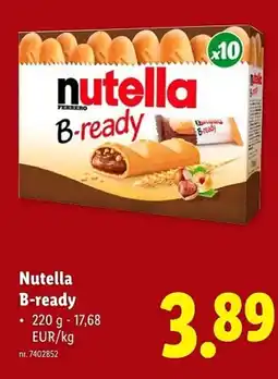 Lidl Nutella B-ready aanbieding