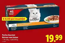 Lidl Purina Gourmet Natvoer voor katten aanbieding