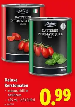 Lidl Deluxe Kerstomaten aanbieding