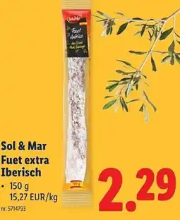 Lidl Sol & Mar Fuet extra Iberisch aanbieding