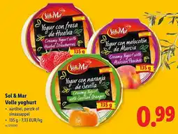 Lidl Sol & Mar Volle yoghurt aanbieding