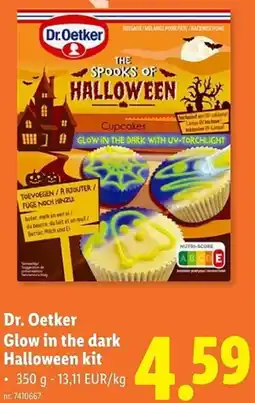 Lidl Dr. Oetker Glow in the dark Halloween kit aanbieding