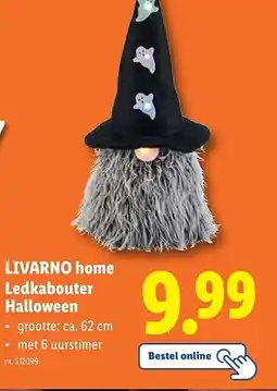 Lidl Livarno home ledkabouter halloween aanbieding