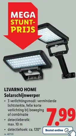 Lidl Livarno home solarschijnwerper aanbieding