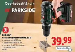 Lidl Parkside accuschroefboormachine aanbieding
