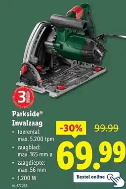 Lidl Parkside invalzaag aanbieding